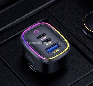 Super Fast 30W Car Charger QC3.0 PD Function 60W Maximum Multi-Function Metal Cigarette Lighter Head Car Phone Charger - Product Image 2