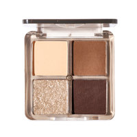 Palette de fards à paupières MINSHZEE 4 couleurs, tons terreux nus, mat, scintillant, maquillage des yeux, cosmétiques, vente en gros, étiquette privée personnalisée