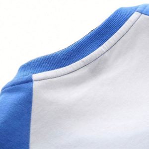 Factory Wholesale 100% Cotton Kids Tshirt Raglan Sleeves Boys T-Shirts Custom Logo - Product Image 2