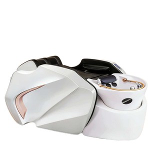 <b>Electric</b> Shampoo Bed With Water Circulation For Hair Care And Facial Treatment Massage <b>Table</b> White 1 Motor - Product Image 5