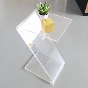 16 \ "cong <span class=keywords><strong>Z</strong></span> hình trong suốt hiện đại <span class=keywords><strong>Acrylic</strong></span> hiển thị giá thân thiện với môi Bàn cà phê - Product Image 1