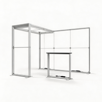 Stand d'exposition portable en aluminium LED personnalisé pour salon professionnel 10x10 avec tissu tendu