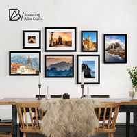 Cadre Photo Mural en Bois Personnalisé A1, A2, A3, A4, A5, 4x6, 5x7, 6x8, 8x10, 11x14, 12x16, 12x18, 16x20, 18x24, 24x36 AIBO Zk 1000