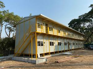 TOPPRE Suministro de fábrica Económico K <span class=keywords><strong>House</strong></span> Modular Prefab Acero Alojamiento Diseño tradicional Sandwich Panel Carport K <span class=keywords><strong>House</strong></span> - Product Image 3