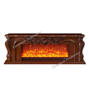 Chimney mirrored electric fireplace heaters 325S