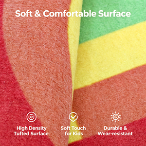 <span class=keywords><strong>Tapis</strong></span> de jeu pour bébé en mousse gel, <span class=keywords><strong>tapis</strong></span> de sol épais et rembourré, antidérapant, lavable, <span class=keywords><strong>tapis</strong></span> d'activité pour bébé, <span class=keywords><strong>tapis</strong></span> moderne pour enfants - Product Image 4