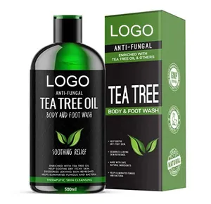 Tea tree 500ml anti-batterico profonda pulizia lavaggio del corpo gel doccia commercio all'ingrosso corpo idratante gel doccia