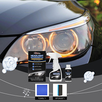 Kit de rénovation des phares de voiture Homonth, revêtement de rénovation, éclaircissement, élimination des taches et des rayures, liquide anti-oxydation