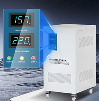 Stabilisateur de tension automatique monophasé 5KVA 10KVA 15KVA AVR SVC pour usage domestique, haute efficacité, protection contre les surcharges automatiques