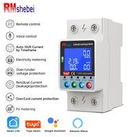 RMshebei Energi Wifi Meter Sistema de monitoreo de energía con Wifi Din Rail Ajustable sobre bajo voltaje Disyuntor de protección