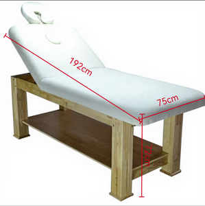 Mesa de masaje de madera moderna 008 con material de PU <span class=keywords><strong>y</strong></span> PVC de altura ajustable para hoteles-Precio de descuento - Product Image 2