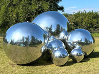 Boule miroir gonflable géante en PVC réfléchissant pour la décoration de fêtes, de mariages et d'événements