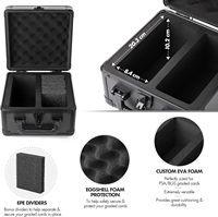 Boîte de rangement étanche portable personnalisable avec étui pour cartes de sport professionnel en aluminium plastique EVA PVC OEM disponible