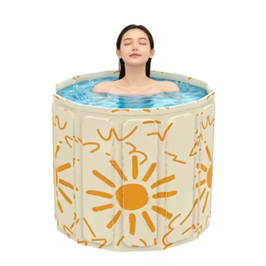 Baignoire pliante portable individuelle en PVC <span class=keywords><strong>de</strong></span> haute qualité, capacité 60+ gallons, pour hommes, enfants et tous les âges - Product Image 4