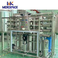 Machinerie de traitement d'eau minérale, équipement de production d'eau pure, osmose inverse, pompe PLC pour le stockage d'eau 500-50000L/H