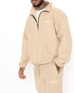 Logo personalizzato <span class=keywords><strong>2</strong></span> pezzi Blank Jogging Training Wear giacche Sport Sports Set giacca a vento tute per uomo 100% poliestere primavera - Product Image 2