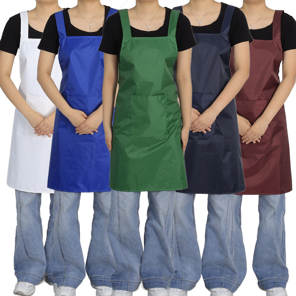 Multi Colors Unisex Sleeveless PVC Apron Reusable Lightweight H-Shape ...