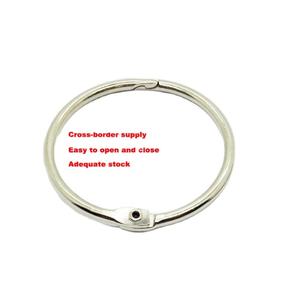 EWANG 1.5 Inch <b>Craft</b> Scrapbook Silver Loose Leaf Book Binder <b>Rings</b> Nickel Plated Hinged O-<b>Ring</b> - Product Image 2
