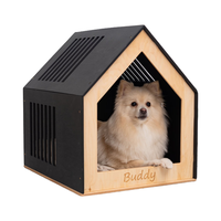 Offre spéciale Autres cages modernes, maisons et meubles pour animaux de compagnie Maison pour chat en bois d'intérieur d'extérieur pour chats