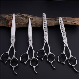 Ciseaux de coiffure Zhi Dao 6 pouces, ciseaux à effiler en acier inoxydable 440C, tête droite, usage professionnel, finition polie - Product Image 3