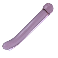Masseur anal en verre borosilicate lisse avec vibration et 3 vitesses pour femmes ou hommes