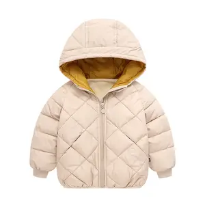 P20719 소년 소녀 겨울 두꺼운 재킷 따뜻한 양털 모피 안감 지퍼 후드 방풍 코트 아웃웨어