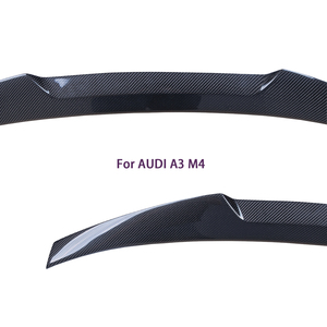 สปอยเลอร์หลังคาร์บอนไฟเบอร์แท้ สำหรับ A3 S3 RS3 8V M4 สไตล์ ปี 2013-2020 - Product Image 3