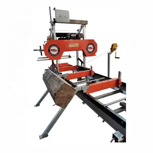 Mesin Gergaji Pita Horizontal Sawmill Portabel