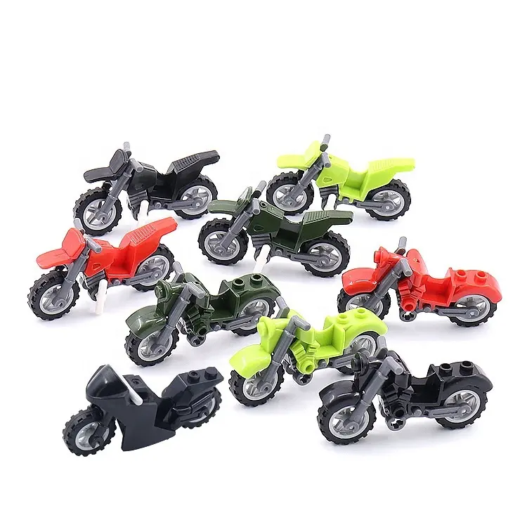 Großhandel DIY Stadt Offroad Motorrad Baustein Modell Kit Spielzeug Verschiedene Farben OPP Tasche