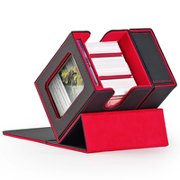 Boîte de rangement pour cartes avec plateau à dés pour plus de 100 cartes à double pochette - Étui TCG personnalisé OEM pour Commander