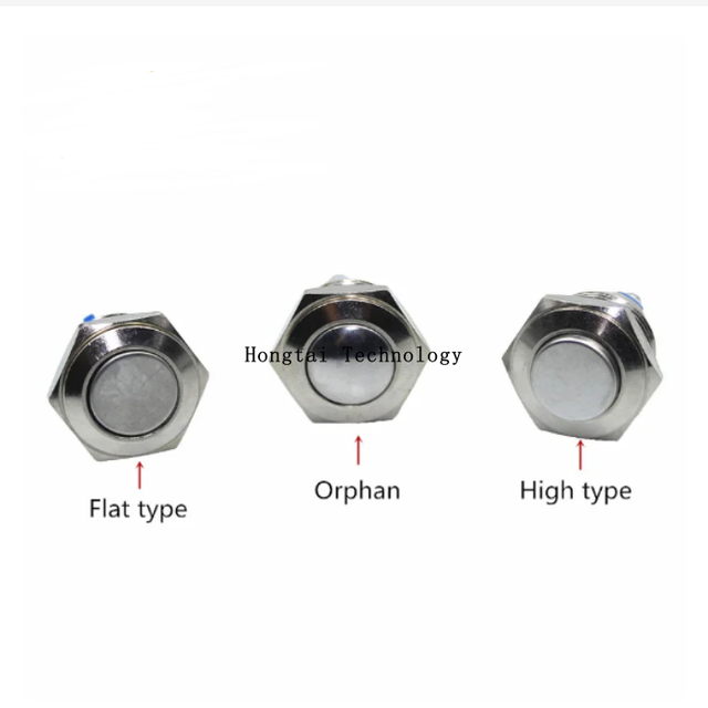 New Original 16MM Metal Self-Resetting Pushbutton SwitchStart Power SwitchNon-Locking Waterproof Switch