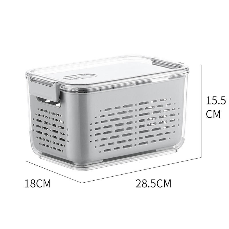 Cesto di scarico per frigorifero grande grigio