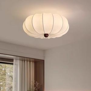 Lampe de plafond en soie vintage, style japonais, style chabi, chambre d'hôtes et salle à manger, style zen rétro - Product Image 2