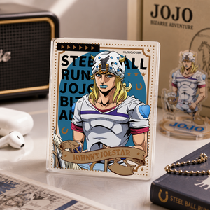 แม่เหล็กติดตู้เย็นอะคริลิค จอจี้ จอยูธ ลิขสิทธิ์แท้จาก <span class=keywords><strong>JOJO</strong></span> Steel Ball <span class=keywords><strong>Run</strong></span> จอห์นนี่ โจสตาร์ แบบกล่องสุ่ม ของสะสมอนิเมะ - Product Image 1