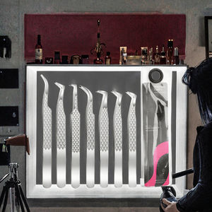 Pinces à épiler en acier inoxydable de haute qualité en gros, style multi-spécifications, pinces à épiler pour extensions de cils, pointe pointue - Product Image 3