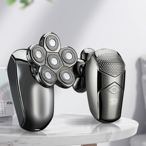 เครื่องโกนหนวดไฟฟ้าแบบหมุนได้ทั้งตัว รุ่นใหม่ ใบมีดคู่ IPX7 ชาร์จผ่าน USB ใช้ในบ้านได้ กำจัดขนได้อเนกประสงค์ - Product Image 3