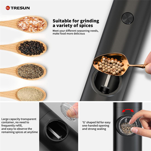 Máquina de molinillo de pimienta con batería, molinillo de especias, molinillo de sal y pimienta eléctrico automático para barbacoa, restaurante, cocina - Product Image 4