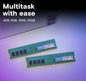 <span class=keywords><strong>Crucial</strong></span> 8 Go <span class=keywords><strong>DDR4</strong></span> 3200 MHz (PC4-25600) CL22 UDIMM pour ordinateur de bureau 288 broches, compatible avec les fréquences 2933/2666 MHz, Intel AMD CT16G4DFRA32A en stock - Product Image 6