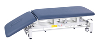 Lit de massage électrique réglable de qualité hospitalière avec fonction spa facial, structure en acier inoxydable, design pliable pour la maison, la salle de sport et le salon