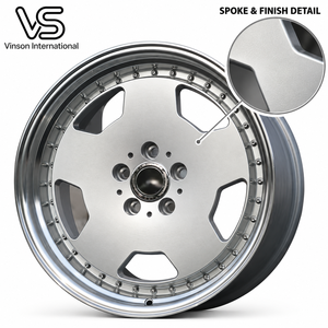 ล้ออัลลอยขอบลึกคลาสสิกขนาด 18 นิ้ว สีเงิน สำหรับรถยนต์เมอร์เซเดส-เบนซ์ เอสคลาส W140 W220 - Product Image 5