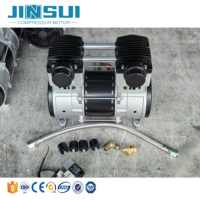 Compresseur d'air à piston silencieux mini portable sans huile de 1500 W à refroidissement par air pour usage industriel, tête de compresseur d'air de 2 CV