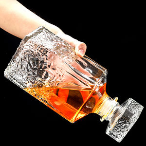 Vente en gros Meilleur prix Bouteille en verre 1000ml <span class=keywords><strong>Whisky</strong></span> Carafe à vin avec bouchon Home Hotel Restaurant Banquet Bar - Product Image 2