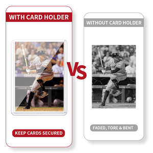 Bustine Protettive Rigide per Carte Collezionabili, <span class=keywords><strong>Toploader</strong></span> in Plastica Dura 3x4 Pollici, Protezioni per Carte da Baseball - Product Image 4