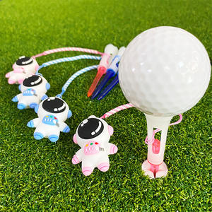 Custom Logo Cross-Border <b>Golf</b> <b>Tee</b> Astronaut Pendant Anti-Loss Accessories Rope Combining <b>Rubber</b> Bamboo Material Passen Brand - Product Image 1