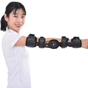 Supporto per Gomito con Cerniera, Tutore Regolabile Post-Operatorio con Fissaggio Stabilizzatore per Recupero da Lesioni all'<span class=keywords><strong>Braccio</strong></span> - Product Image 6