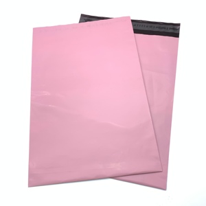 Diseño personalizado impreso Biodegradable compostables Polymailer bolsa de envío de color rosa en los anuncios publicitarios de polietileno con Logo - Product Image 3
