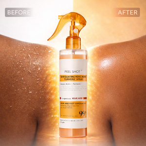 Exfoliante Corporal Orgánico de Cúrcuma con AHA/PHA, Ácido Kójico, Niacinamida/Vitamina B3, Gel Exfoliante en Spray para Piel Mixta, para Mujeres - Product Image 6