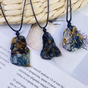Venta al por mayor de piedras curativas de cristal de ágata natural <span class=keywords><strong>pietersite</strong></span> fabricación de collares para colgantes regalos de joyería - Product Image 1