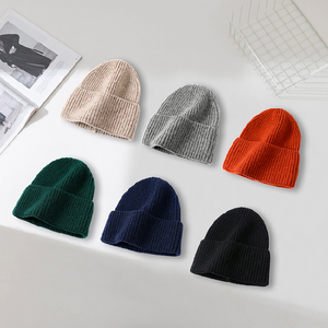 หมวกและผ้าพันคอถักนิตติ้งหนาสำหรับชายและหญิงยอดนิยมชุดสองชิ้นพร้อมโลโก้พู่มือสำหรับ <span class=keywords><strong>meetin</strong></span> ประจำปี - Product Image 2