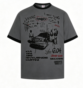 <span class=keywords><strong>T</strong></span>-<span class=keywords><strong>shirt</strong></span> graphique Hip Hop avec contraste de couleurs, style graffiti automobile, pour hommes, coupe oversize, streetwear Y2K, manches courtes, unisexe, décontracté, <span class=keywords><strong>vintage</strong></span> - Product Image 3